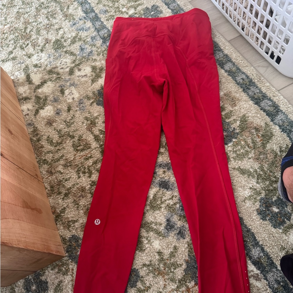 Red Lululemon Leggings